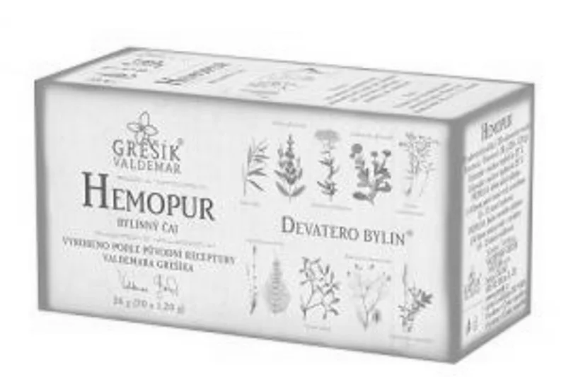 Grešík Devatero bylin čaj Hemopur 20 x 1,2 g